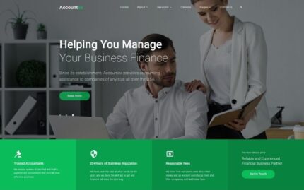 Accountex - Accounting Clean Multipage HTML Website Template