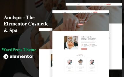 Aoulspa– The Elementor Cosmetic & Spa One page WordPress Theme