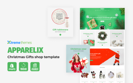 Apparelix Christmas Gifts Store Shopify Theme