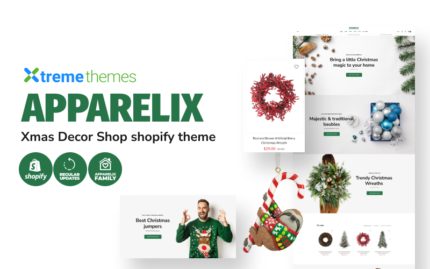 Apparelix Christmas Tree Shop Xmas Decor Shopify Theme