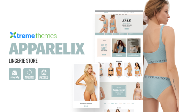 Apparelix Shopify Lingerie Store Theme