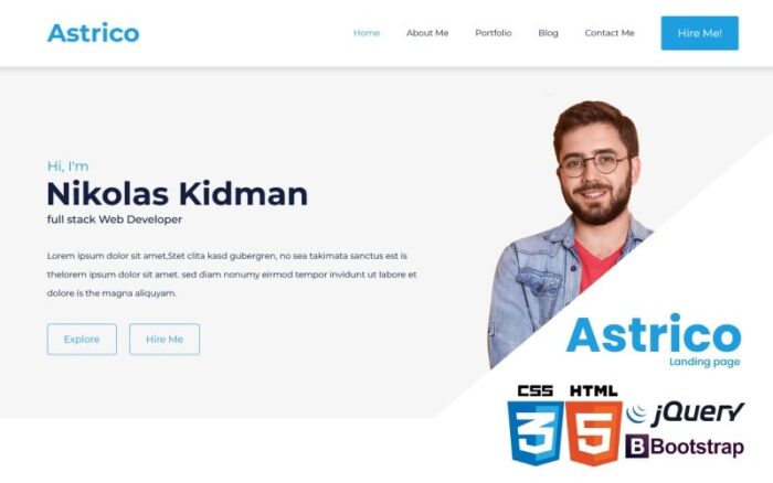 Astrico - Bootstrap 5 Portfolio Template