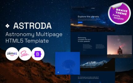 Astroda - Astronomy HTML5 Template