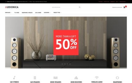 Audionica - Audio Shop Magento Theme