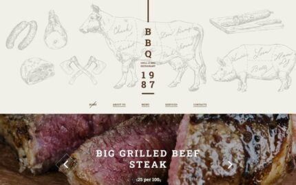 BBQ Restaurant Responsive Website Template