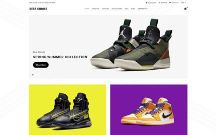 Best Choice - Shoes Store Clean Shopify Theme