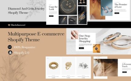 Black Diamond Jewellery - Luxury Premium Shopify Theme