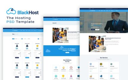 Blackhost -  Multipurpose Hosting Website Template