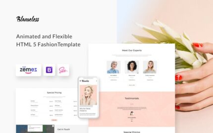 Blameless - Nail Salon Multipage HTML5 Website Template