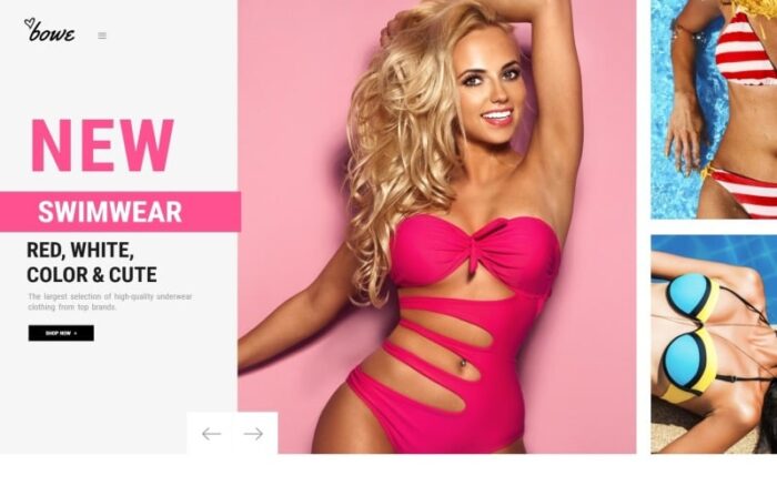 Bowitus - Lingerie Shop Website Magento Theme