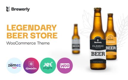 Brewerly - Engaging And Multifunctional Beer Shop Template WooCommerce Theme