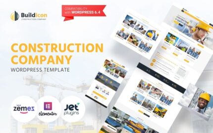 BuildIcon - Construction Company Elementor WordPress Theme