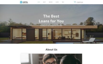 Capital - Solid Mortgage Company  HTML Landing Page Template