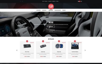 Car Audio  Video Equipment OpenCart Template