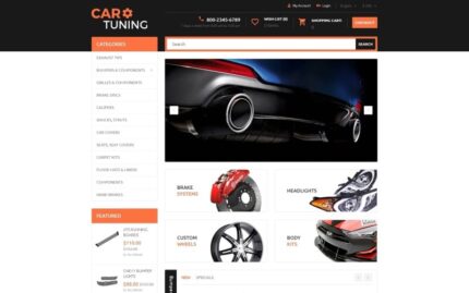 Car Tuning OpenCart Template