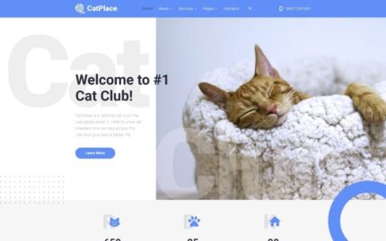 Cat Place - Animals & Pets Multipage HTML Website Template