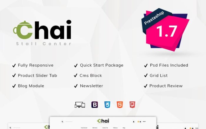 Chai Stall Store PrestaShop Theme