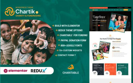 Chartik - NGO Charity and Awareness WordPress Theme