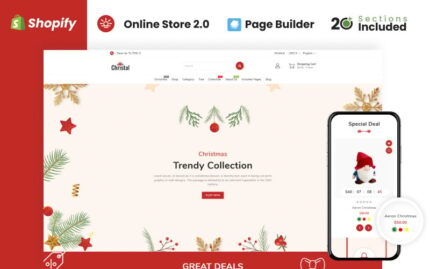 Christal Christmas Store Shopify Theme