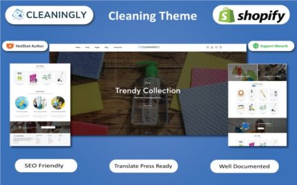 Cleaningly - Cleaning Services & Products Shopify Theme