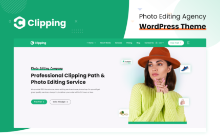 Clipping - Photo Editing Agency WordPress Theme