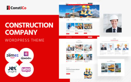 Constico - Construction WordPress Elementor Theme