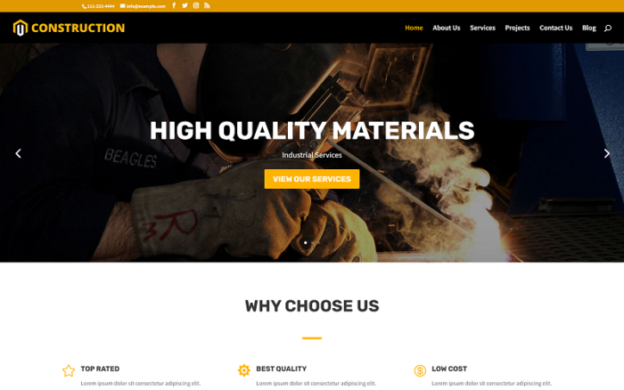 Construction Building   Divi   Child Wordpress  theme