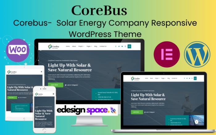 CoreBus - Solor Energy Company Responsive Wordpress Theme