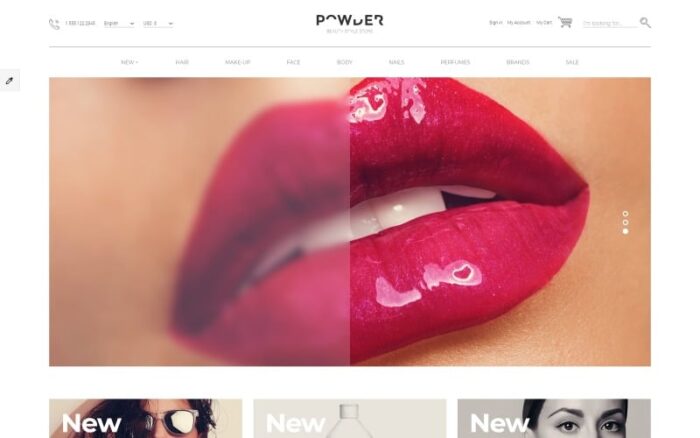 Cosmetics Store Responsive OpenCart Template