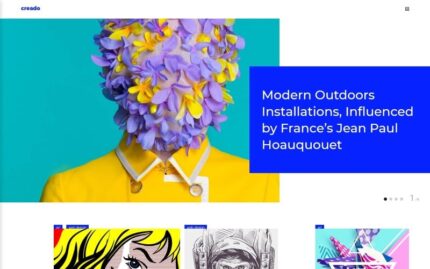 Creado - Art Gallery Responsive WordPress Theme