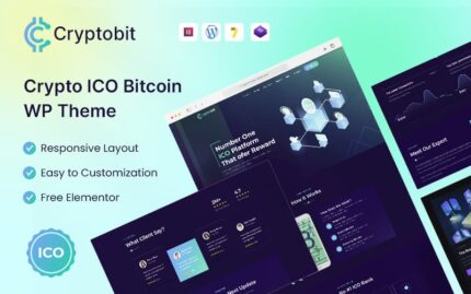 Cryptobit - ICO  WordPress Theme