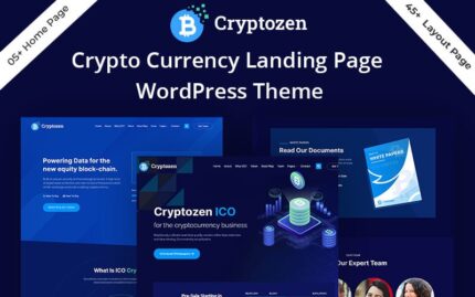 Cryptozen - Cryptocurrency & Bitcoin/ICO  WordPress Theme