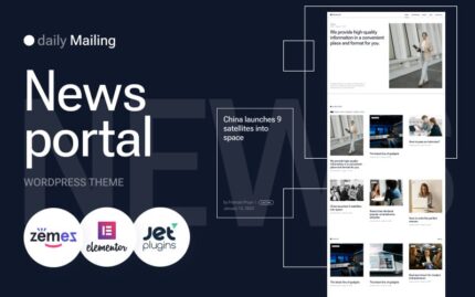 Daily Mailing - News Portal, TV Channel WordPress Theme