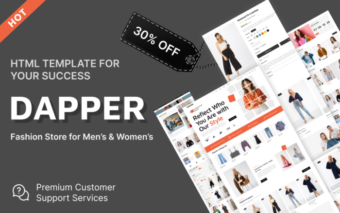 Dapper - Fashion & Lifestyle E-Commerce HTML Template