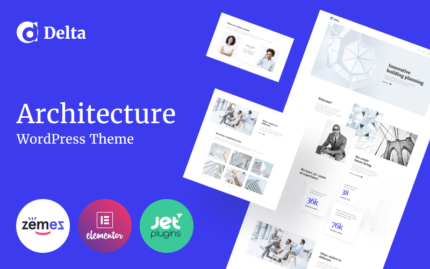 Delta - Architecture Minimal WordPress Elementor Theme