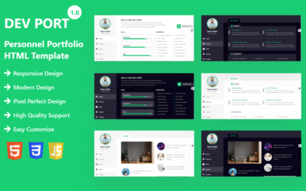 DevPort - Personal CV/Resume Portfolio HTML Template