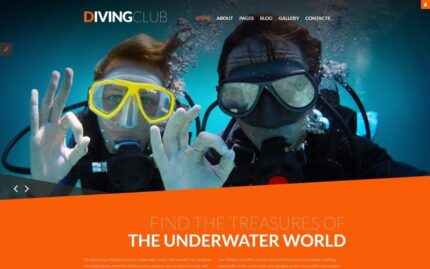 Diving Club - Sports & Outdoors & Diving Responsive Joomla Template