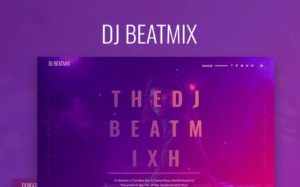 DJ Beatmix - Personal Page WordPress Elementor Theme