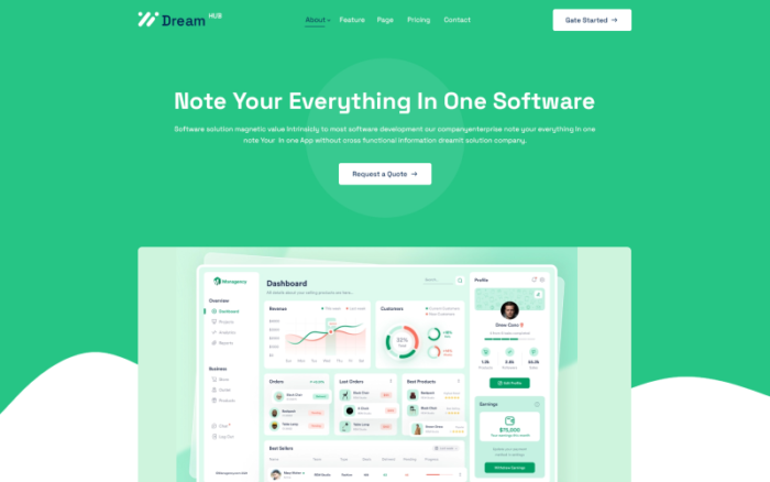 Dreamhub - Software-Company HTML5 Template