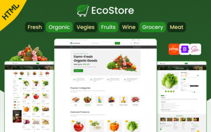 EcoStore - Online Grocery Store & Organic Food HTML Website Template