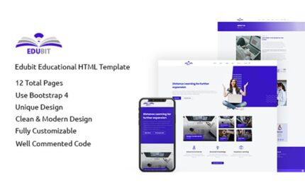 Edubit - Educational HTML  Website Template