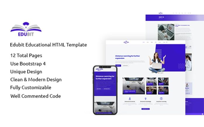 Edubit - Educational HTML  Website Template