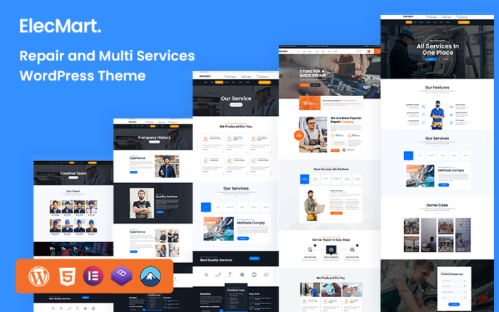 Elecmart- Repair Multi-Service WordPress Theme