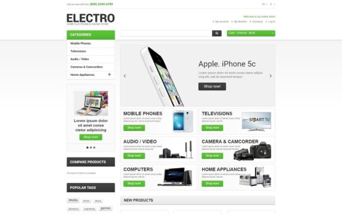 Electro Appliances Magento Theme