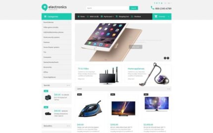 Electronic Store OpenCart Template