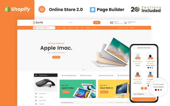 Elite Electronics Store Shopify Theme