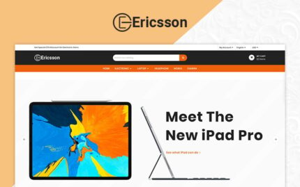 Ericssion Electronic Mega Store OpenCart Template