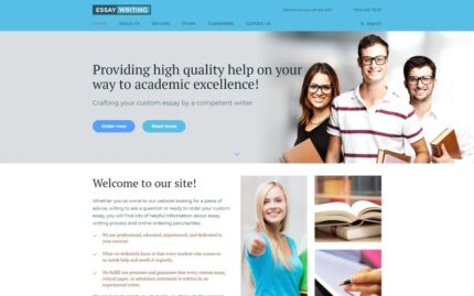 Essay Writing Website Template