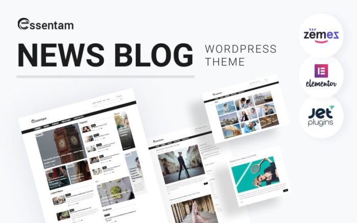 Essentam - News Blog Multipurpose Classic WordPress Theme