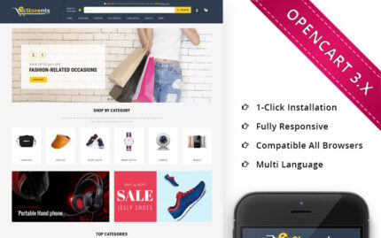 Estorents Mega Store - Responsive OpenCart Template